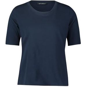 Betty Barclay T-shirt basique à col rond pour femme, bleu, 48