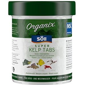Söll Organix 16246 visvoertabletten 130 ml (56 g) - bodemvoertabletten met vitaminen en sporenelementen voor vissen zoals garnalen, , puppy en cichliden in het aquarium