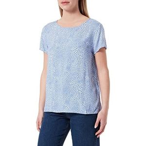 Vila Vipaya T-shirt voor dames, S/S Top/Su-Noos, Engels Manor/Aop:sally