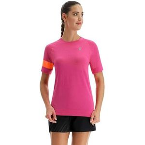 Macron Run Fcc Gwen Seamless Rneck T-shirt Ls Woman Blk/Ncor dames loopshirt