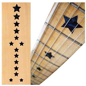 Inlay stickers voor frets voor gitaren & bassen – Everly Brothers Stars – zwarte parel