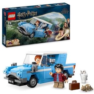 LEGO Harry Potter De Ford Anglia Vliegende, fantasieset voor kinderen, 2 minifiguren, auto om te bouwen, avontuurlijk speelgoed, cadeau-idee voor jongens, meisjes en fans van de saga vanaf 7 jaar