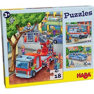 Politie, brandweer & co. puzzels 3 motieven