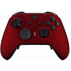 eXtremeRate Aangepaste fronthoes voor Xbox One Elite Series 2 Controller, Aangepaste Voorvervanging met Ringen voor Xbox One Elite Series 2 Controller, Model 1797, Scarlet Red