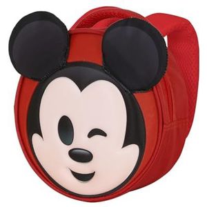 Mickey Mouse Send-Emoji rugzak, rood, 22 x 22 cm, inhoud 4 l, rood, één maat, emoji-rugzak, verzenden, Rood, Emoji-rugzak verzenden