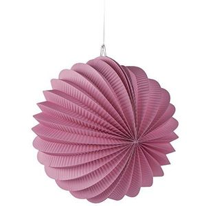 Rayher 87106270 papieren lantaarn met koord om op te hangen, Ø 22 cm, roze