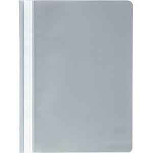 Exacompta - Art.-Nr. 449210B - verpakking met 25 lamellen - omslag van PVC in standaardkwaliteit - etiket over de gehele hoogte van het hemd - lamellen van metaal - kleur grijs