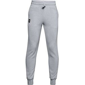 Under Armour Rival jongens fleece joggingbroek, grijs/wit