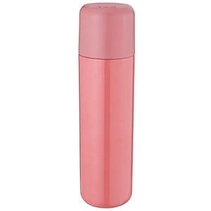 BergHOFF Leo Dubbelwandige roestvrijstalen thermosfles met drukknop en lekvrij, roze, 500 ml