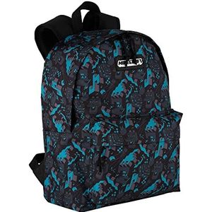 Rugzak voor school Minecraft Greeny – hoofdvak en voorvak – aanpasbaar aan trolleys – laptopvak en binnenin gevoerd – schouderbanden en rug gevoerd – 39 x 30 x 13 cm – Toybags