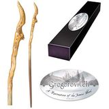 The Noble Collection - Gregorovitch Character Wand – 15 inch (39 cm) High Quality Wizarding World Wand with Name Tag – Harry Potter filmset rekwisieten muren