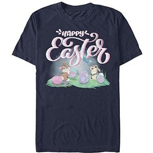 Disney T-shirt à manches courtes unisexe Bambi-Easter Thumper, Bleu marine, S