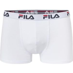Fila Boxershorts voor heren, 2 stuks, Wit.
