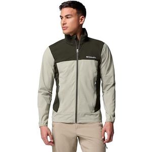 Columbia Men's Heather Canyon 2 Jacket, Softshell Jacket, Safari/Greenscape, XL