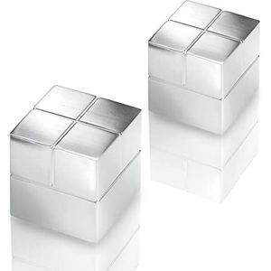 SIGEL Ba706 set van 2 magneten, magnetische kubussen, neodymium N48, voor magneetborden, 2 x 2 x 2 cm, granaat