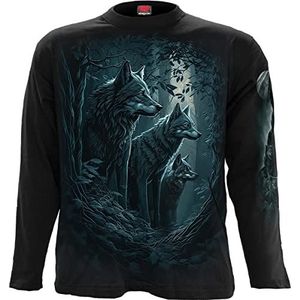 Spiral - Forest Guardians - T-shirt met lange mouwen zwart, M, zwart.