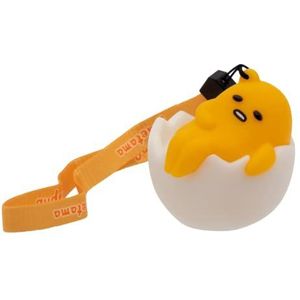 Teknofun - Lichtfiguur - Gudetama Shell - 8 cm - Draadloos - Gemakkelijk mee te nemen - 2 verlichtingsmodi - 3xAG13 batterijen niet inbegrepen - Wit en geel - voor kinderen, verzamelaars