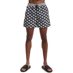 JACK & JONES Jpstfiji Jjswim Belize Ly Zwemshort voor heren, zwart.