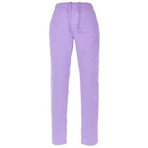 Misemiya - Uniseks broek, elastisch, uniform voor werk, kliniek, hotel, reiniging van gezondheid, Ref.8314, paars, maat XL