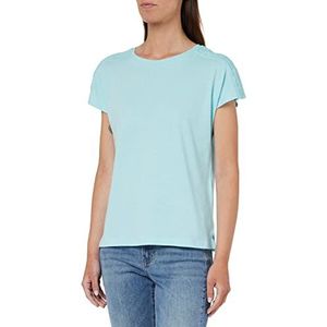 Springfield T-shirt met schouders, gehaakt, dames, turquoise/eend, M, turquoise/eend