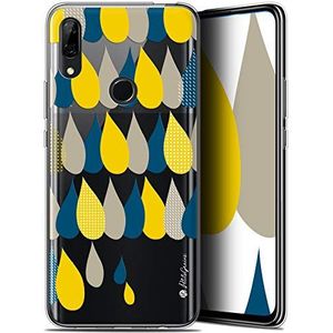 Caseink Beschermhoes voor Huawei P Smart Z (6,6 inch), gel, HD-collectie, 3 regendruppels, zacht, ultradun,