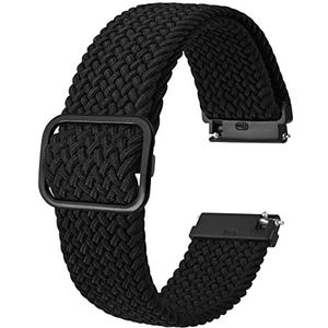 Bisonstrap Gevlochten nylon horlogeband voor dames en heren, verstelbare gesp, 18 mm - 19 mm - 20 mm - 22 mm naar keuze, Nylon