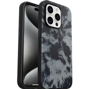 OtterBox Symmetry MagSafe beschermhoes voor iPhone 15 Pro, schokbestendig, valbescherming, dunne beschermhoes, ondersteunt 3 x meer vallen dan militaire standaard, antimicrobieel, zwart/grijs