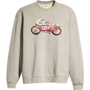 Levi's Relaxd Graphic Crew Sweatshirt voor heren (1 stuk), Bw Moto Mhg