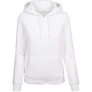 Build Your Brand Dames zware hoodie damesjas, Wit (wit)