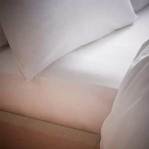 Bianca Tencel™ Lyocell Hoeslaken voor kingsize bed, draaddichtheid 200, wit
