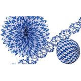 Amscan Internationale decoratieset uit Beieren, blauw / wit