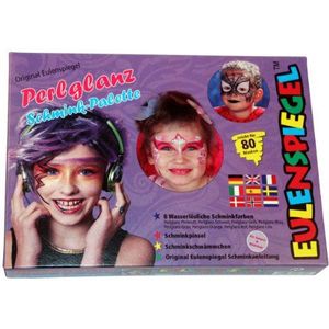 Eulenspiegel 208021 make-up palet voor 80 veganistische maskers, make-up kleuren