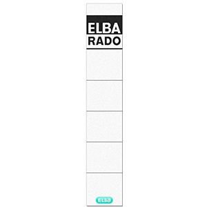 ELBA Rado 100551822 zelfklevende etiketten, smal, kort, 10 stuks, wit