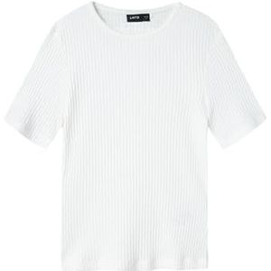 Lmtd Nlfninusa Ss Nlfninusa Ss Short Top Dames (1 stuk), Witte Alyssum