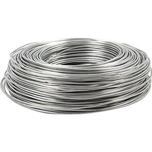 Aluminiumdraad, 2 mm dik, zilverkleurig, 100 m