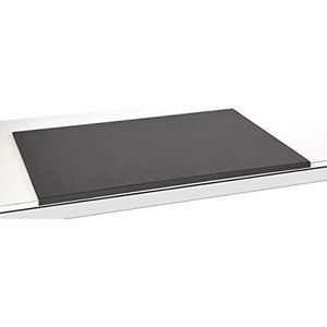 Luxentury USO880590 bureauonderlegger van echt leer, 88 x 59 cm, antislip, zwart