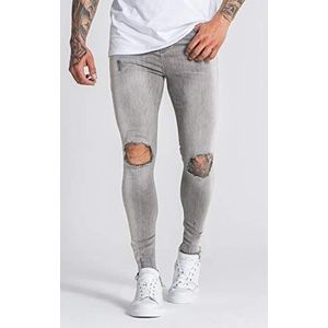 Gianni Kavanagh Grey Core Jeans met Bleached Sides voor heren, grijs, S, grijs.