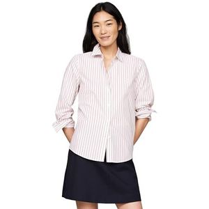 Tommy Hilfiger Chemise à rayures pour femme L/S, Chemise classique Rose, 70