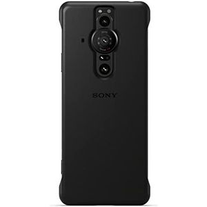 Sony Anti-bacterieel echt lederen Flip Case voor Xperia Pro I, zwart