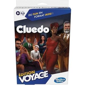 Cluedo Reiseditie, draagbaar spel voor 3-6 spelers, reisspel, kinderspel, Franse versie
