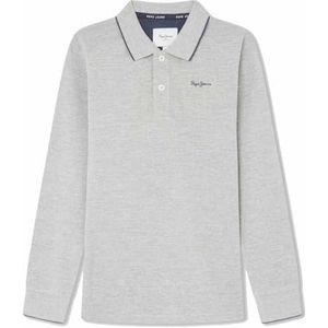 Pepe Jeans New Thor Ls Polo Garçon, Gris chiné, 14 ans