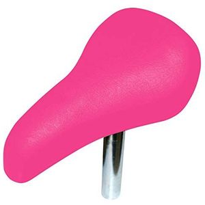 cyclingcolors Comfort fietszadel voor kinderen met schacht Ø 22 mm, DRAISIEN, driewieler BMX, universeel met hoge dichtheid schuim (roze)