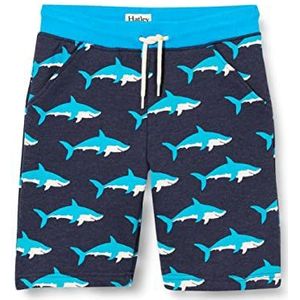 Hatley Terry shorts chefsbroek voor meisjes, haai zwemmer, 5 jaar, haai dobber