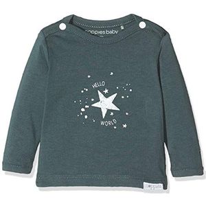 Noppies U Tee Ls Lux Tekst T-Shirt, Vert (Dark Slate P558), Neonato (Taille Fabricant: 44) Mixte bébé