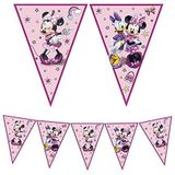 Procos Folat 93834P vlaggetjesslinger FSC Minnie Mouse roze 2,3 m