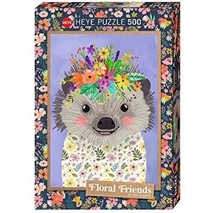 Funny Hedgehog Floral Friends Puzzle (500 stukjes)
