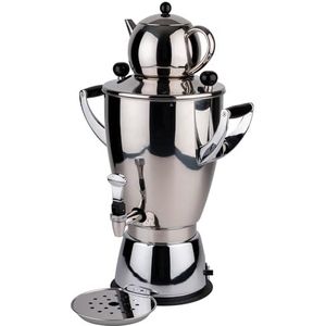 APS Samovar 12315 theepot 6 l, 35 x 21 cm, hoogte 58 cm, roestvrij staal 18/10, polyamide