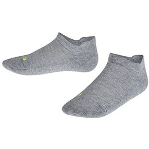 FALKE Cool Kick Sokken, uniseks, voor kinderen, ademend, sneldrogend, wit, zwart, meerdere kleuren, lage zomerzool, pluche zonder patroon, 1 paar, grijs (Light Grey 3400)