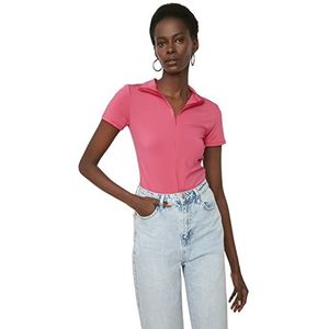 Trendyol Vrouwen Hoge Kraag, Roze, L, Roze
