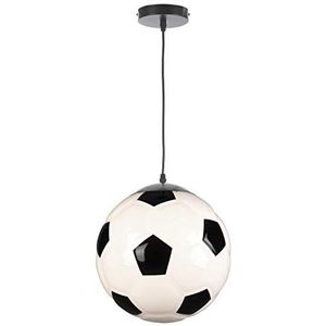 ONLI Hanglamp voetbal bal van acryl, wit/zwart